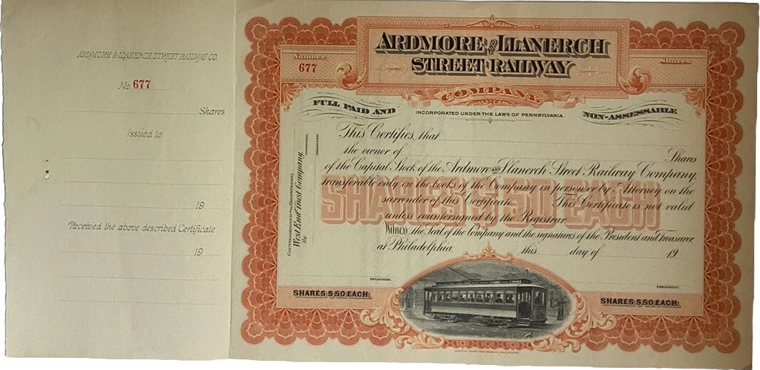 1900s Stock Certificate